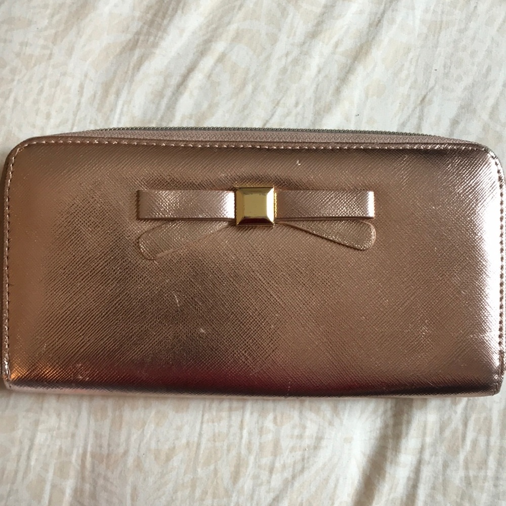 Rose Gold Metallic Wallet